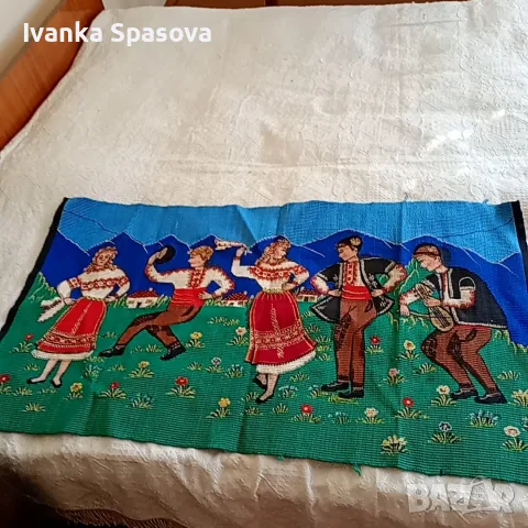 Ръчно тъкан килим, дължина 1 м, ширина 55 см