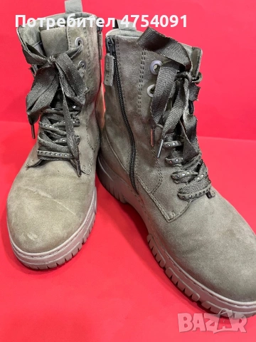 Боти в зелено, снимка 2 - Дамски боти - 53696735