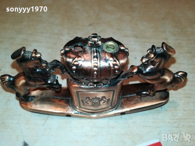 МЕТАЛНА ЗАПАЛКА С КОНЕ-ВНОС ФРАНЦИЯ 0402221247, снимка 17 - Колекции - 35669537