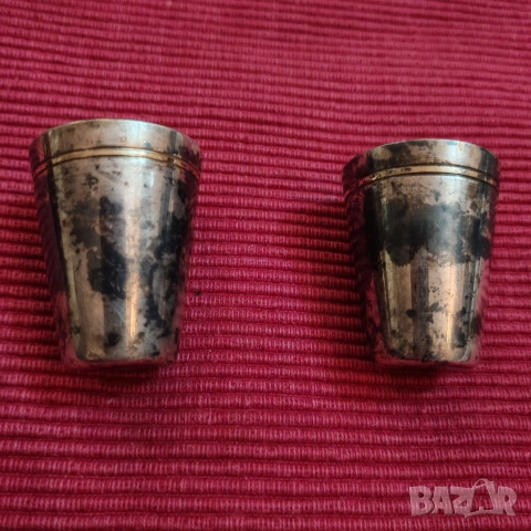 Винтидж посребрени чашки 2 броя. 