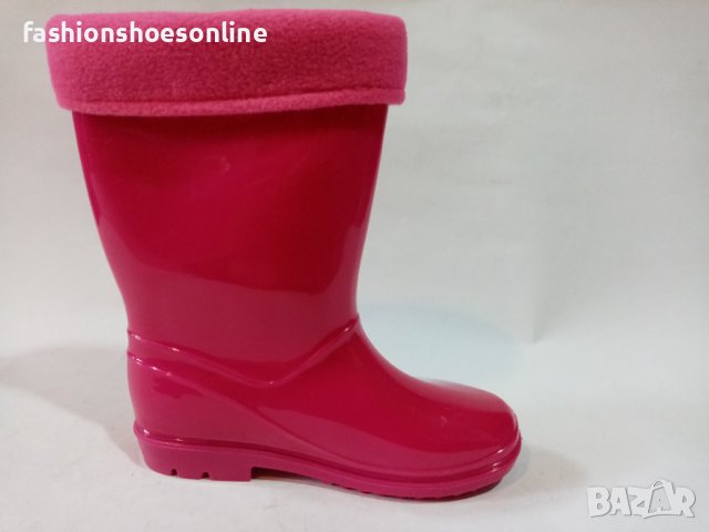 Детски силиконови непромукаеми ботуши с топла вата. , снимка 10 - Детски боти и ботуши - 40278840