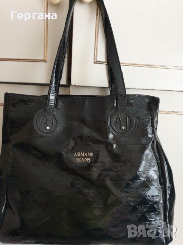 Армани дамска черна чанта , снимка 4 - Чанти - 34690298