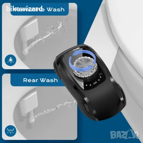 BYRISON - Неелектрическа тоалетна с биде - Японска тоалетна с двойни дюзи НОВО, снимка 4 - Други стоки за дома - 50238673