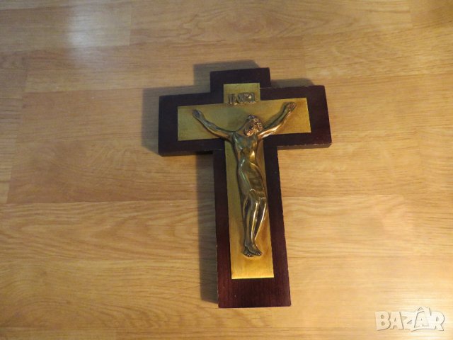 Стар кръст разпятие Христово, Исус Христос 25 х 19 см 