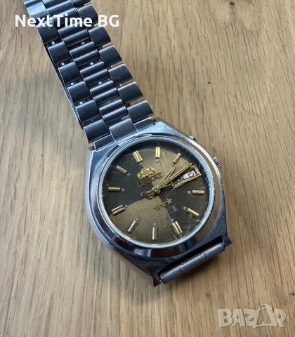orient automatic оригинален мъжки механичен часовник с зелен цифер