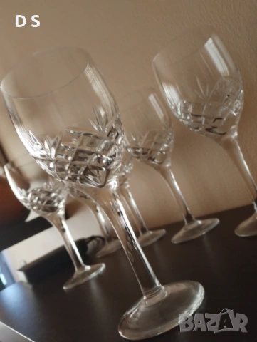 Кристални чаши, снимка 2 - Чаши - 53279710