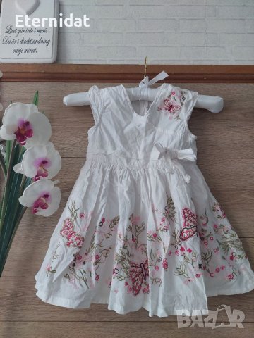 Детска бяла рокля BENETON 