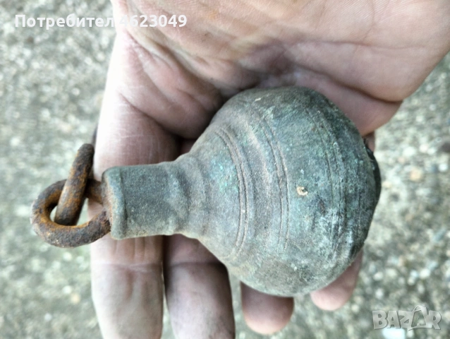 Стар топуз за османски кантар, снимка 4 - Антикварни и старинни предмети - 53042687