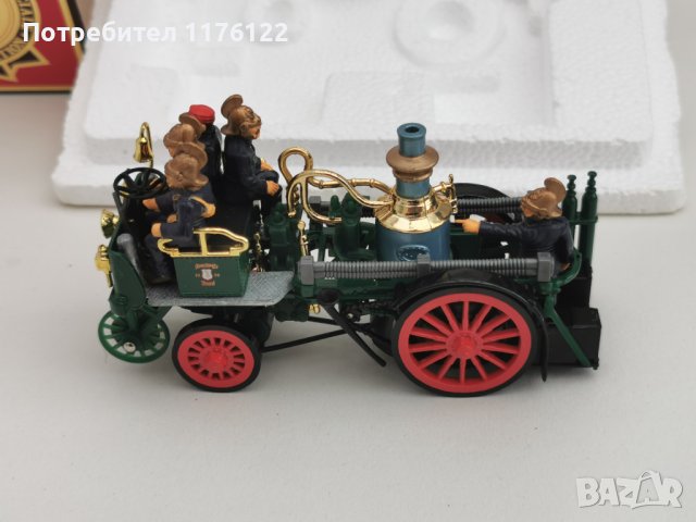 Matchbox MOY YS-43 1905 Busch Self Propelled Fire Engine Мачбокс Пожарна Кола Олдтаймер, снимка 10 - Колекции - 41524945