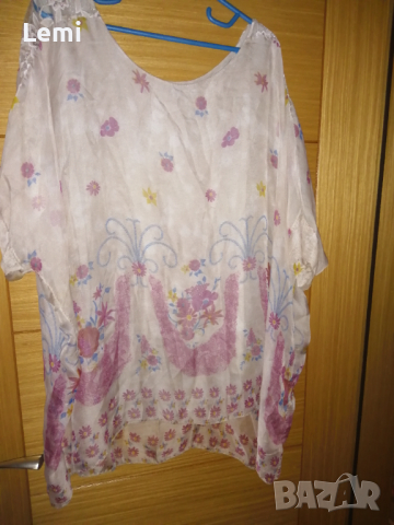 Ефирна блуза, снимка 1 - Блузи с дълъг ръкав и пуловери - 36319857