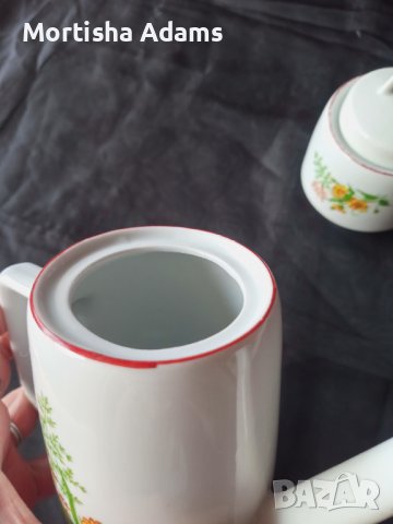 Сет чайник и захарница, снимка 6 - Аксесоари за кухня - 41658560