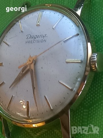 швейцарски позлатен часовник Dugena precision , снимка 9 - Мъжки - 44302055