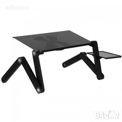 Стойка за лаптоп, сгъваема маса, алуминий, с USB вентилатор , снимка 2 - Маси - 34316670