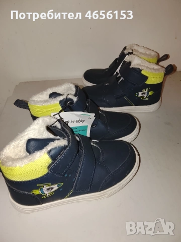 НОВИ с етикет ДЕТСКИ ТОПЛИ БОТИ - N 23 u 24, снимка 3 - Детски боти и ботуши - 53345673