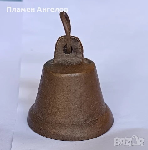 Стара бронзова камбанка, звънче, хлопка