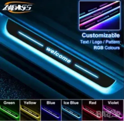 Ленти протектор за праг LED - VIP- (WELCOME)  - 2бр., снимка 8 - Други стоки за дома - 49066263
