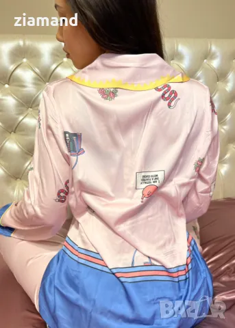 Комплект луксозна пижама сатен, снимка 6 - Пижами - 45709697