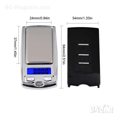 Джобна точна електронна везна 0.01 за злато бижута храна лекарства до 200г дигитален кантар мини, снимка 2 - Везни - 50929707