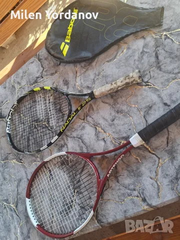 продават се два броя тенис ракети babolat nadal jr 25 и artengo