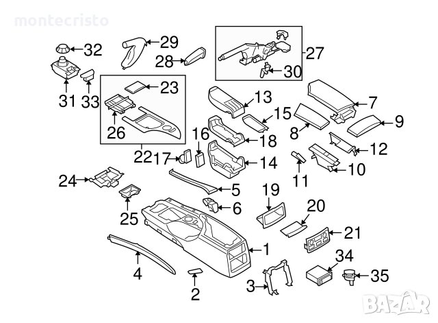 Капаче капак idrive контролер Джойстик джоистик BMW Serie 5 E60 E61 (2004-2010г.) 6 933 610 / 693361, снимка 7 - Части - 40407108