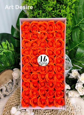 Сапунени рози , снимка 7 - Изкуствени цветя - 46398453