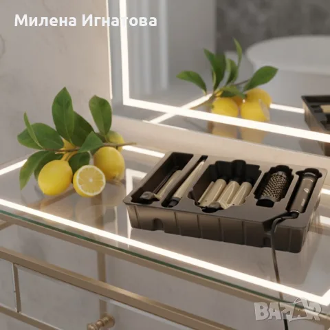 S&R Styling SD-691B – Мултифункционален комплект за оформяне на коса 4 в 1: изправя, навива, снимка 2 - Маши за коса - 55956406