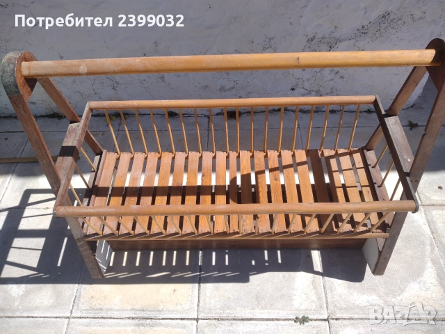  Продавам Стара бебешка люлка, снимка 2 - Антикварни и старинни предмети - 51799959