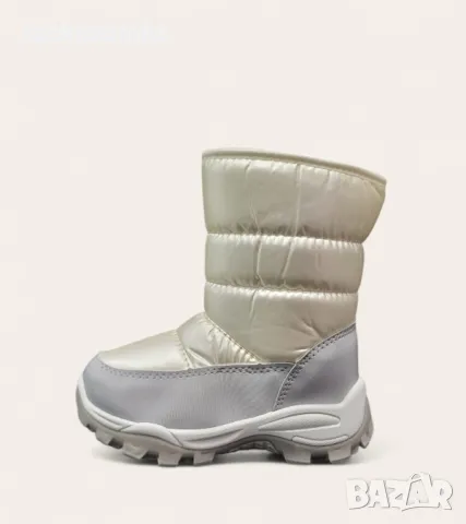 Детски апрески с топла подплата и лепенка 138416 white, снимка 2 - Детски боти и ботуши - 48310366
