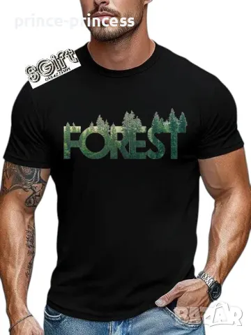 НА ЕДРО Мъжка тениска Гора FOREST
