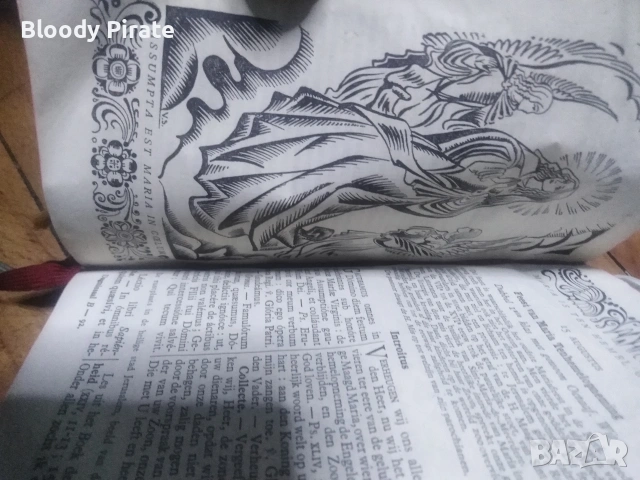 библия мисал 1945 латински и фламандски , снимка 2 - Антикварни и старинни предмети - 53766341