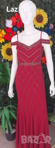 бална луксозна абитуриентска официална рокля бордо, снимка 8 - Рокли - 35954015