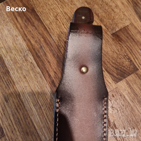 Кания за нож / 17х4.5см. кожена.