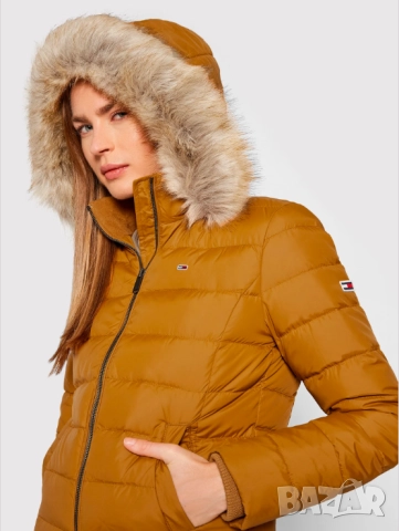 Пухено яке Tommy Jeans Размер S, снимка 6 - Якета - 51914044
