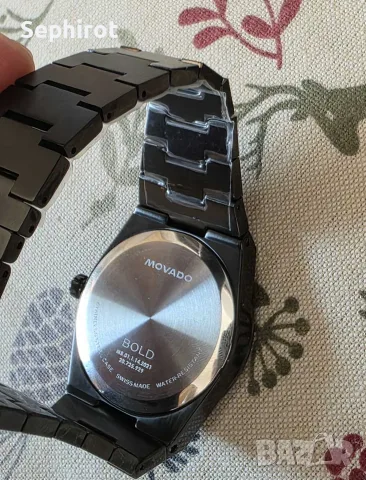 Нов часовник Movado BOLD (Black PVD) 40mm, снимка 3 - Мъжки - 55728672