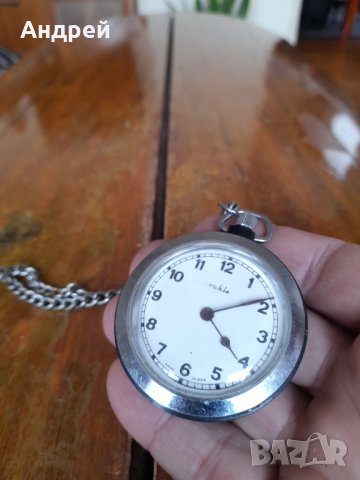 Стар джобен часовник Ruhla, снимка 2 - Антикварни и старинни предмети - 39457557