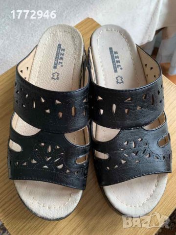 ПРОМО Чехли, сандали със стелки естествена кожа, почти нови, снимка 3 - Дамски ежедневни обувки - 41261515