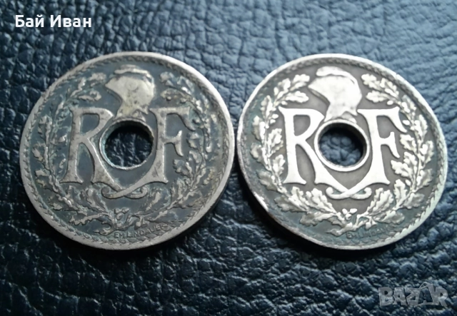 Стара монета 10 сантима 1931 г. и 1932 г. Франция - топ !, снимка 12 - Нумизматика и бонистика - 42210955