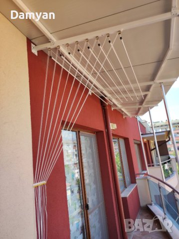 Таванен простор за сушене на дрехи (Метален), снимка 6 - Други стоки за дома - 28127381