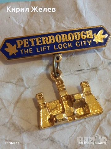 Значка сувенир ПИТЪРБЪРО ГРАДА на ЛИФТОВИЯ ШЛЮЗ 52827, снимка 5 - Колекции - 53164223