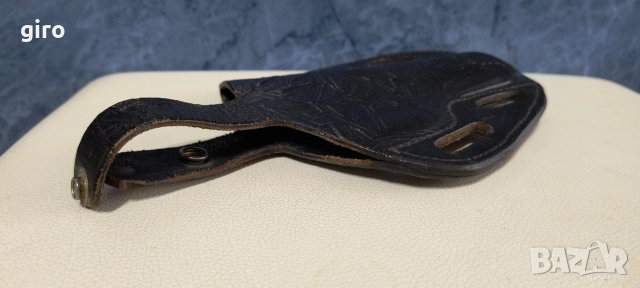 Кобур от естествена кожа за голям размер пистолет , снимка 4 - Оборудване и аксесоари за оръжия - 52885396