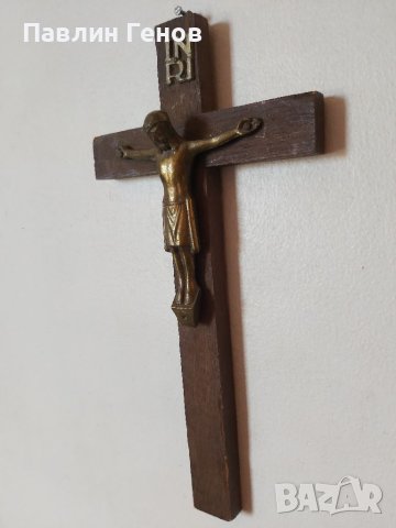 Стар кръст , Исус Христос 25х12.5см, снимка 3 - Други ценни предмети - 41394368