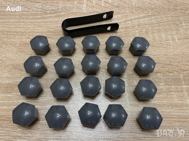 Капачки за болтове джанти Audi Seat Skoda Opel 17мм Капачки болтове джанти със секрет и без секрет, снимка 3 - Аксесоари и консумативи - 53264046