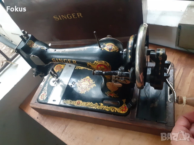 Стара шевна машина Сингер Singer в уникално състояние, снимка 3 - Антикварни и старинни предмети - 53270604