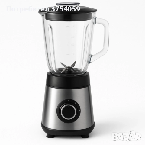 Блендер Muhler, 500W, 1.5 л, стъклена кана