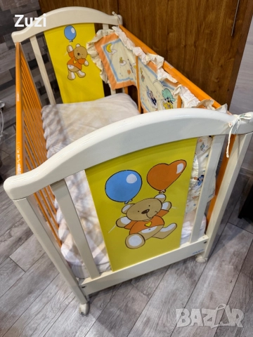 Детски матрак, протектор,  обиколници, чаршаф с ластик, снимка 12 - Кошарки - 52267905