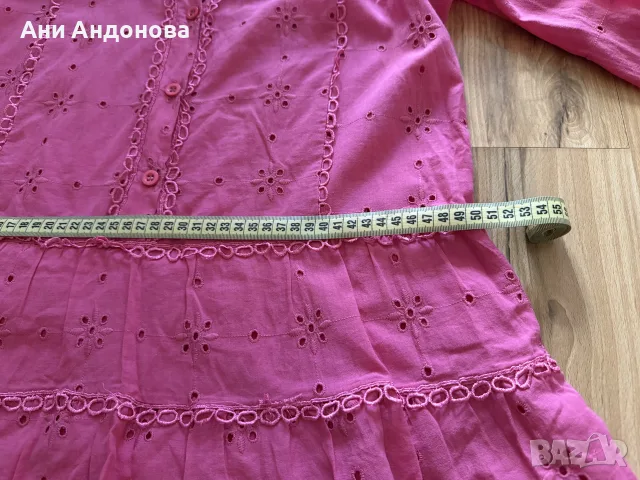 Свободна къса памучна рокличка, снимка 2 - Рокли - 55876803
