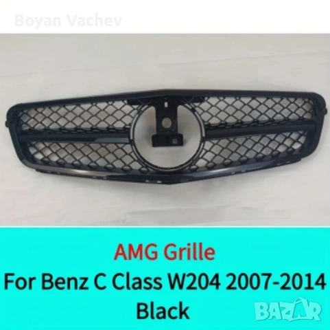 AMG Предна решетка за Mercedes W204, снимка 5 - Аксесоари и консумативи - 53606550