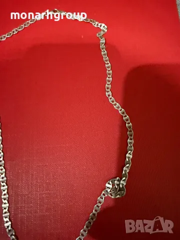 Сребърен ланец с кръст, снимка 4 - Колиета, медальони, синджири - 48723745