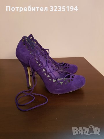 Menbur лилави обувки, снимка 2 - Дамски обувки на ток - 34861752