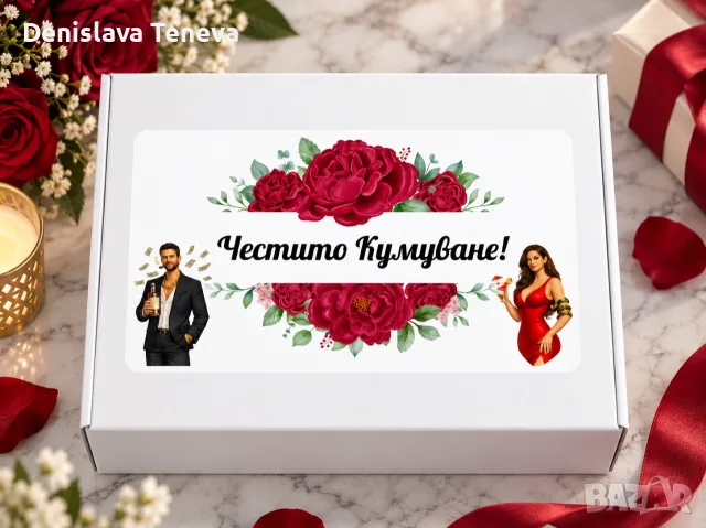 Покана за кумове, снимка 3 - Декорация за дома - 53607193